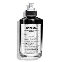 Maison Margiela Replica Ideal One bottle front view showing warm, inviting fragrance for everyday wear