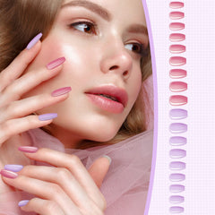 Maitys ballerina coffin nails in glossy finish for chic everyday style.