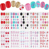 Maitys children false nails set with ten boxes offers easy sizing and quick DIY art for kids.