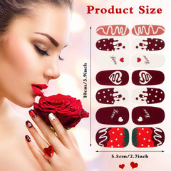 Maitys gradient glitter nail wraps for depth and shine