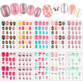 Maitys kids nails rainbow gradient tips for playful at-home nail art