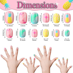 Maitys butterfly pattern nails for simple, child-friendly sessions