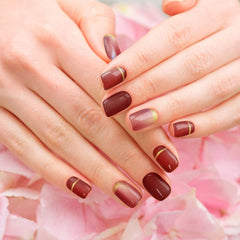 Maitys waterproof wrap nails showing durable color for everyday wear