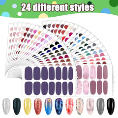 Maitys self-adhesive nail wraps close-up—easy, mess-free application.