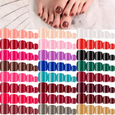 Maitys glossy toe nails in 24-sets offer versatile DIY nail art options.