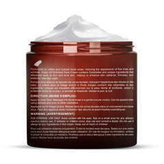 Majestic Pure Face Cream spread on hand demonstrates quick absorption and smoothing feel.