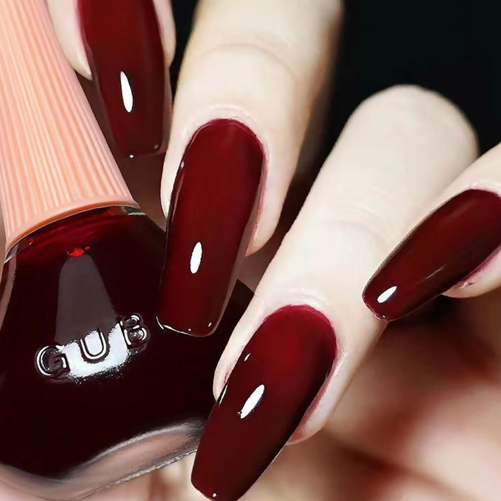 Major Dijit Quick Dry Nail Polish Cherry Summer bottle close-up showing vibrant color and gloss