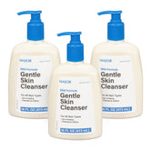 MAJOR Gentle Skin Cleanser bottle front showing fragrance-free formula for all skin types.