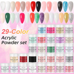 Major Dijit 29-color acrylic powder set on a smooth surface.