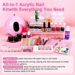 Majordijit acrylic nail kit drill and bits simplify filing and shaping