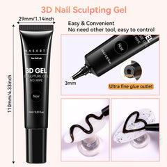 Makartt 3D gel lines and shells for unique nail motifs at home.