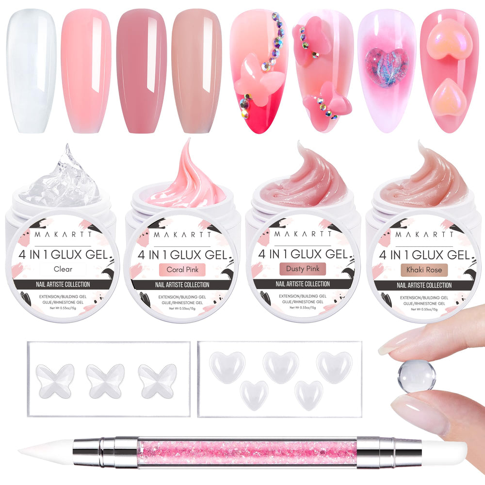 Makartt 3D Sculpting Gel kit contents for easy nail art.