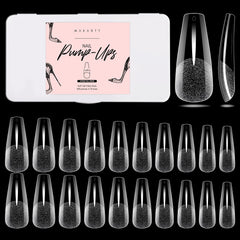 Makartt coffin nails tips 500pcs for long-lasting DIY extensions and salon prep.
