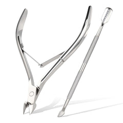 Makartt cuticle trimmer with dual spring for precise trimming and reduced fatigue.