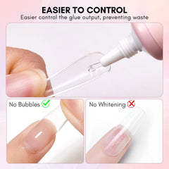 Makartt Gel Nail Glue provides strong adhesion for secure press-on nails.