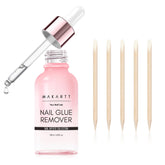 Makartt glue remover bottle with vitamin E for gentle nail care