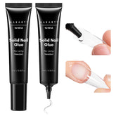 Makartt HEMA-free semi-solid nail glue bottle close-up for safe bonding.