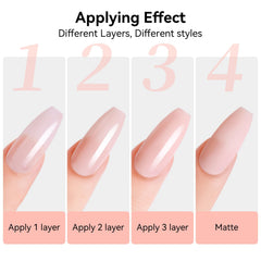Makartt nail base gel thick formula protects and strengthens thin nails