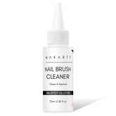 Makartt nail brush cleaner bottle 70ml shown with bristles ready for cleaning and rejuvenation.