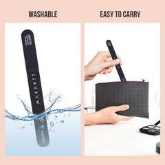 Makartt nail file used on natural nails for shaping