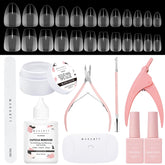 Makartt nail glue and tips kit overview for easy DIY manicure.