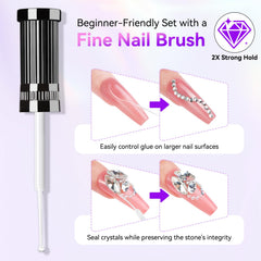Makartt Nail Rhinestone Glue Gel delivers strong adhesion for gems and decorations.
