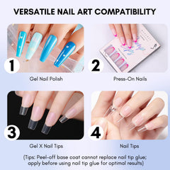 Makartt Peel Off Gel Base Coat texture appears smooth for even coating.