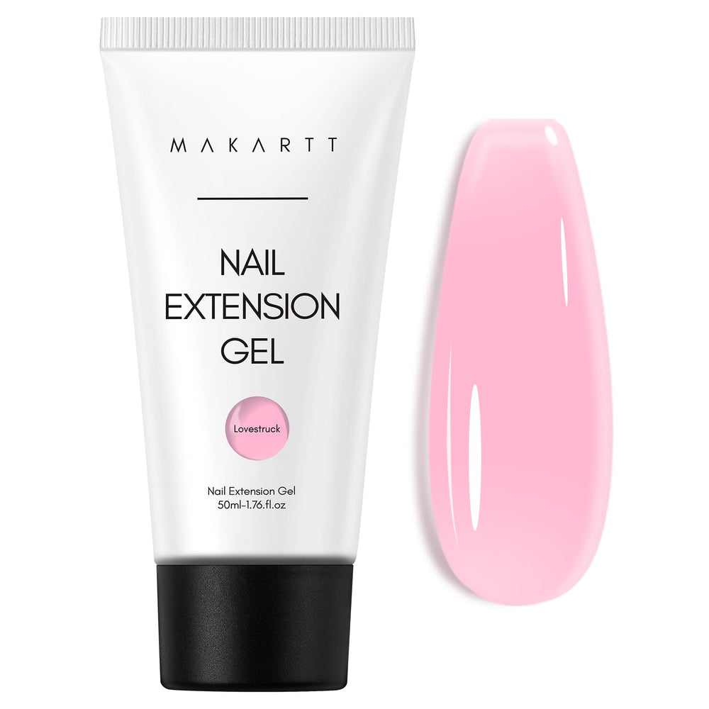 Makartt poly nail gel coral pink bottle for durable extensions