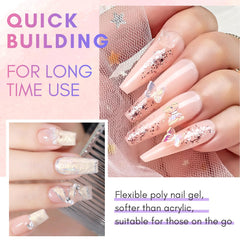 Makartt poly nail gel dual forms ready for precise sculpting