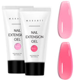 Makartt Poly Nail Gel Kit transparent pink bottle versatile base for neutral designs