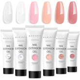 Makartt Poly Nail Gel Kit 6-color collection enables elegant extensions.