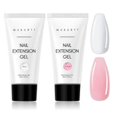 Makartt Poly Nail Gel Kit white 50ml for smooth French tips and lasting nails