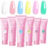 Makartt poly nail gel set pastel tubes for durable extensions