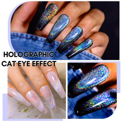 Makartt Rainbow Cat Eye Gel Nail Polish magnetic stick for customizable 9D effects