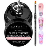 Makartt rhinestone glue bottle for precise nail art adhesion.