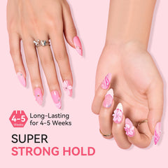 Makartt glue with no-wipe tip enables precise, mess-free gem placement.