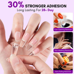 Makartt solid nail glue gel applying tips supports controlled, comfortable tip placement.