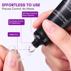 Makartt solid nail glue gel strong adhesion helps nails stay flawless and long-lasting.