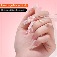 Five wooden sticks included for easy adhesive removal