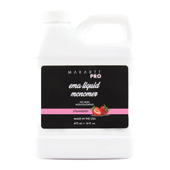 MakarttPro strawberry-scented monomer bottle for smooth, fragrant nail fills.