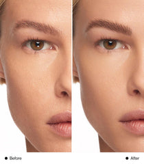 Applied brows show natural fullness with MAKE Beauty Infinite Hold Brow Gel.