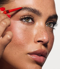 MAKE Beauty Nano Brow built-in brush shown for seamless blending.