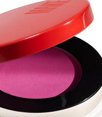 Close-up swatch of Fuchsia Flush demonstrates rich pink, soft finish.