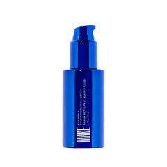 MAKE Beauty Subverse serum bottle closeup highlighting its hydrating, plumping formula for radiant skin.