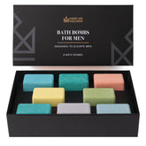 MAKE LIFE EXCLUSIVE men block shape bath bombs pack for a premium bath experience.