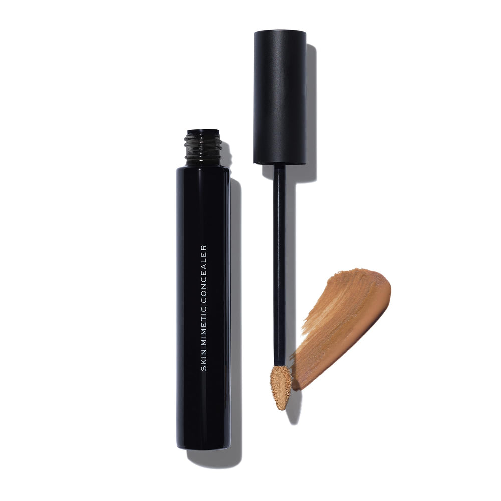 MAKE Beauty Skin Mimetic Concealer Tan Olive packaging shows portable design for on-the-go touch-ups