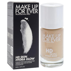 Teinte Beige 1N14 du HD Skin Hydra Glow sur peau claire