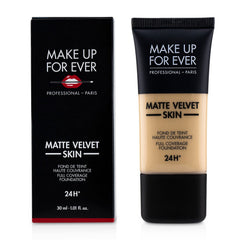 Make Up For Ever Matte Velvet Skin Foundation Marble texture close-up highlighting matte, oil-control finish.