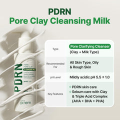 MAKE P:REM PDRN Pore Clay Cleansing Milk pump application for easy cleansing