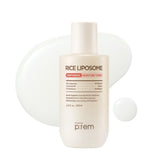 MAKEP:REM Rice Liposome Toner bottle ready for daily hydration.